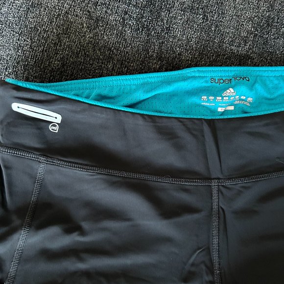 Adidas Supernova 3/4 Tights Black Blue Large Climalite - Picture 4 of 4